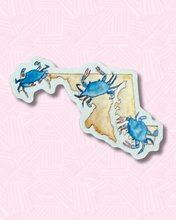 Load image into Gallery viewer, Maryland Blue Watercolor Sticker