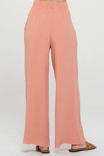 Load image into Gallery viewer, RENEE C Linen Wide Leg Pants with Pockets