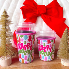 Load image into Gallery viewer, Coffee Cup Cover - Happy Holidays: Large / 24oz