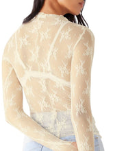 Load image into Gallery viewer, Lace Mock Neck Long Sleeve Blouse