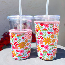 Load image into Gallery viewer, Coffee Cup Cover - Shrooms and Blooms: Small / 16oz