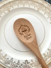 Load image into Gallery viewer, Kitchen Witch Wooden Serving Spoon