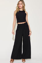 Load image into Gallery viewer, Basic Bae Full Size Ribbed Tank and Wide Leg Pants Set