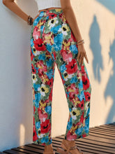 Load image into Gallery viewer, Tied Printed Wide Leg Pants