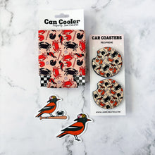 Load image into Gallery viewer, Baltimore baseball Patterned Can Cooler Koozie