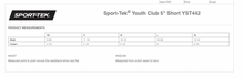 Load image into Gallery viewer, CCSC-WILDFIRE TEXT - Sport-Tek® Youth Club 5” Short -Navy + white