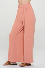 Load image into Gallery viewer, RENEE C Linen Wide Leg Pants with Pockets