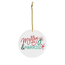 Load image into Gallery viewer, Newlyweds Christmas Ornament Just Married Holiday Ornaments
