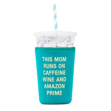 Load image into Gallery viewer, Mom Runs To-Go Cup Koozie