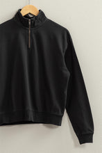 Load image into Gallery viewer, HYFVE Half Zip Drop Shoulder Sweatshirt