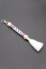 Load image into Gallery viewer, Letter Tassel Keychain