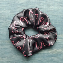 Load image into Gallery viewer, satin boob scrunchie - black