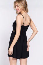 Load image into Gallery viewer, ACTIVE BASIC Waist Lace Trim Cami Romper