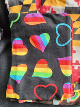 Load image into Gallery viewer, Small rainbow hearts wet bag