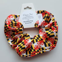 Load image into Gallery viewer, Maryland Flag Satin Scrunchie