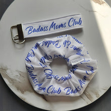Load image into Gallery viewer, Badass Moms Club Scrunchie - White