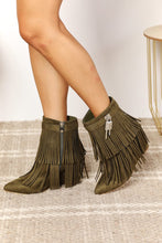 Load image into Gallery viewer, Legend Women's Tassel Wedge Heel Ankle Booties