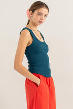 Load image into Gallery viewer, HYFVE Ribbed Scoop Neck Racerback Tank