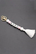 Load image into Gallery viewer, Letter Tassel Keychain
