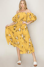 Load image into Gallery viewer, HYFVE Floral Puff Sleeve Tiered Dress