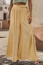 Load image into Gallery viewer, Printed Tied Wide Leg Pants