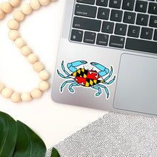 Load image into Gallery viewer, Maryland Crab Flag Sticker