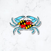 Load image into Gallery viewer, Maryland Crab Flag Sticker
