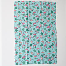 Load image into Gallery viewer, Flamingos Patterned Waffle Kitchen Dish Towel