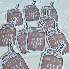 Load image into Gallery viewer, Fueled By Iced Coffee Sticker