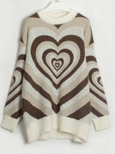 Load image into Gallery viewer, Heart Dropped Shoulder Sweater