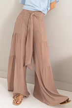 Load image into Gallery viewer, HYFVE Tie Front Ruched Tiered Pants