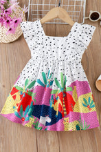 Load image into Gallery viewer, Girls Printed Ruffled Dress