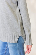 Load image into Gallery viewer, Heimish Full Size Turtleneck Long Sleeve Slit Sweater