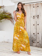 Load image into Gallery viewer, Printed Surplice Spaghetti Strap Dress