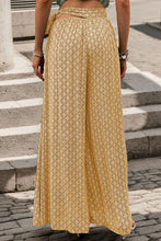Load image into Gallery viewer, Printed Tied Wide Leg Pants
