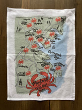 Load image into Gallery viewer, Maryland Crab Cake Trail Tea Towel