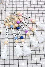 Load image into Gallery viewer, Letter Tassel Keychain
