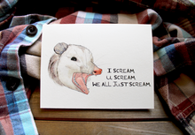 Load image into Gallery viewer, I Scream, You Scream Opposum Card