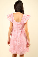 Load image into Gallery viewer, VERY J Flower Embroidered Organza Mini Dress
