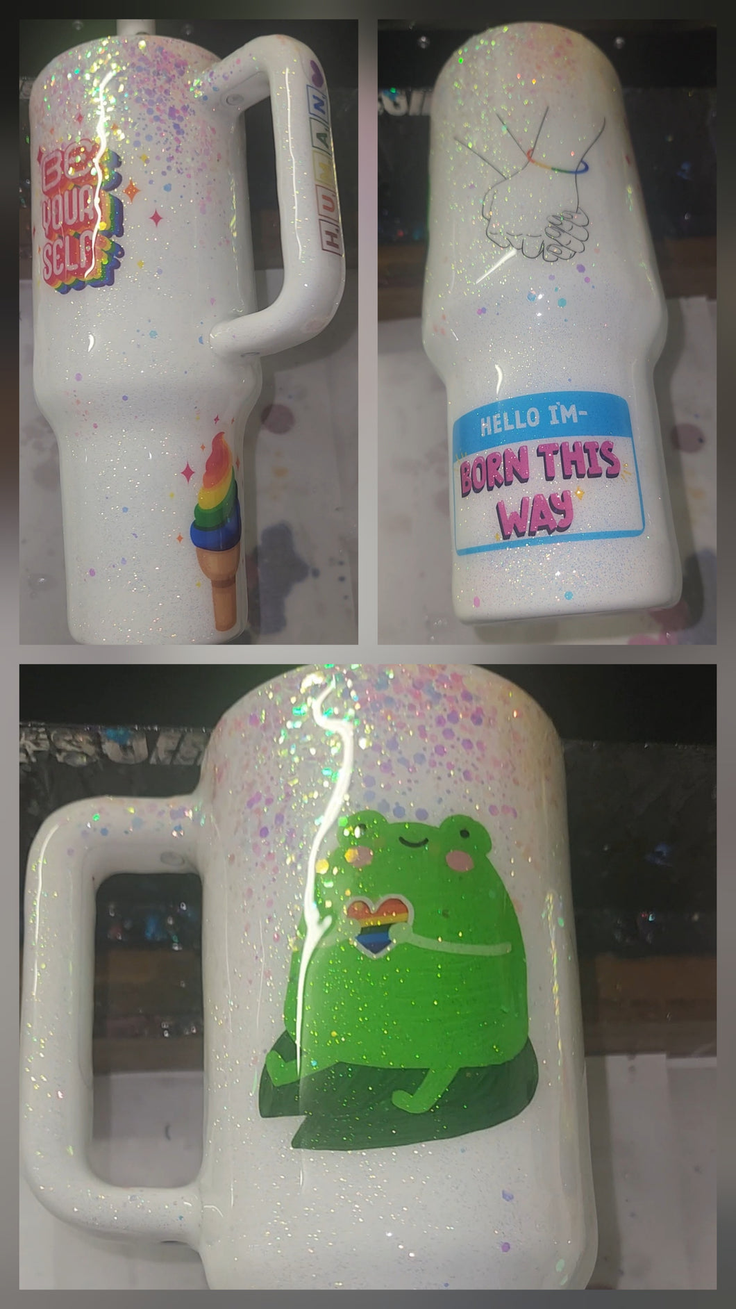 Pride Tumbler with handle 40 oz.