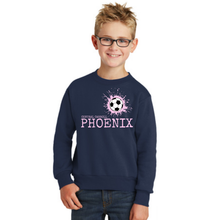 Load image into Gallery viewer, Port &amp; Co crewneck sweatshirt YOUTH CC Phoenix

