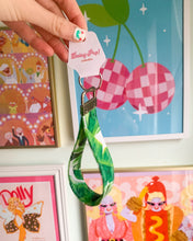 Load image into Gallery viewer, Leafy Lady Wristlet Keychain
