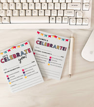 Load image into Gallery viewer, Celebration Note Pad for Positive Reinforcement: English
