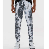Grimm & Bare It- tie dye black/white joggers- floral sickel