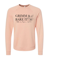 Grimm & Bare It- peach crew neck with floral