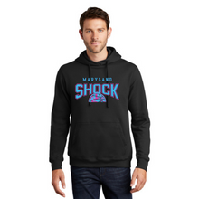 Load image into Gallery viewer, Shock basketball logo2 hoodie- black youth and adult
