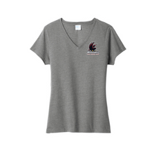 Load image into Gallery viewer, Warhawks field hockey-womens v neck tee

