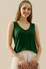 Load image into Gallery viewer, Ninexis Full Size V-Neck Curved Hem Tank
