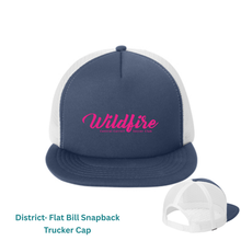 Load image into Gallery viewer, CCSC wildfire- District flat bill trucker hat
