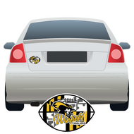 Winfield Cavaliers Football car magnet